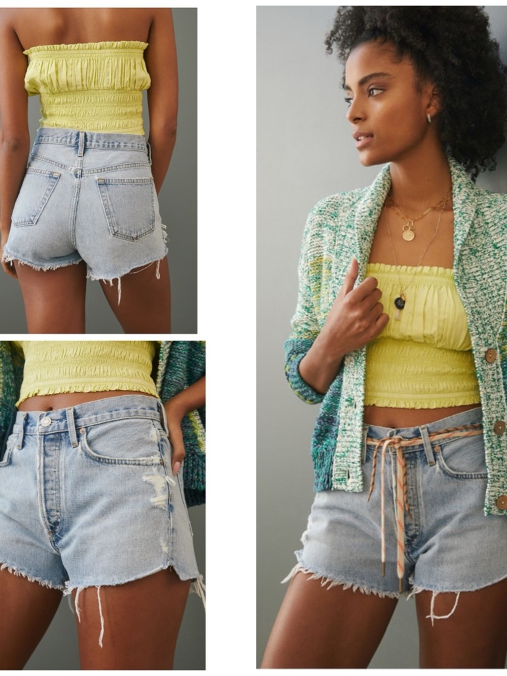 Agolde Parker Denim Shorts